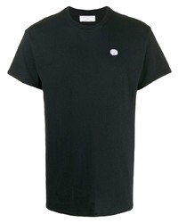 T-shirt à col rond noir Societe Anonyme