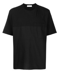 T-shirt à col rond noir Societe Anonyme