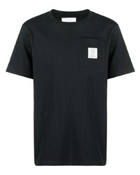 T-shirt à col rond noir Societe Anonyme