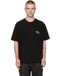 T-shirt à col rond noir Solid Homme