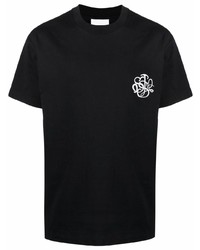 T-shirt à col rond noir Soulland