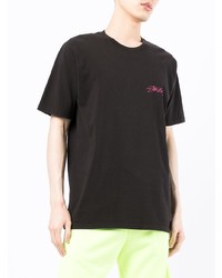 T-shirt à col rond noir Stussy