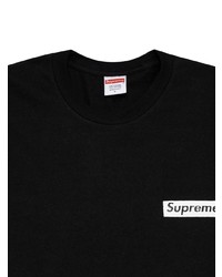 T-shirt à col rond noir Supreme