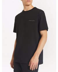 T-shirt à col rond noir Giuseppe Zanotti