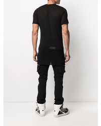 T-shirt à col rond noir Rick Owens