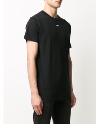 T-shirt à col rond noir Off-White