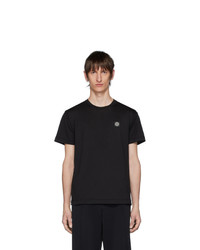 T-shirt à col rond noir Stone Island