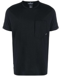 T-shirt à col rond noir Stone Island Shadow Project