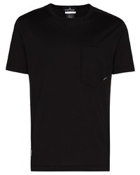 T-shirt à col rond noir Stone Island Shadow Project