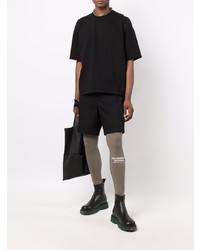 T-shirt à col rond noir Rick Owens DRKSHDW