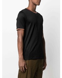 T-shirt à col rond noir Paul Smith