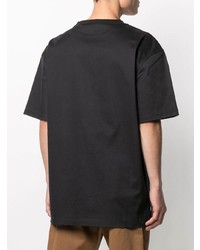 T-shirt à col rond noir Maharishi