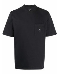 T-shirt à col rond noir Stussy