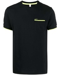 T-shirt à col rond noir Sun 68