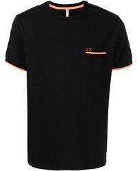 T-shirt à col rond noir Sun 68