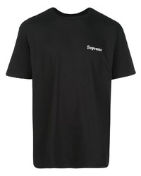 T-shirt à col rond noir Supreme