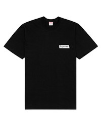 T-shirt à col rond noir Supreme