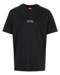 T-shirt à col rond noir Supreme