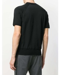 T-shirt à col rond noir Lanvin