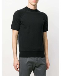 T-shirt à col rond noir Lanvin