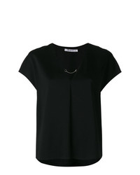 T-shirt à col rond noir T by Alexander Wang