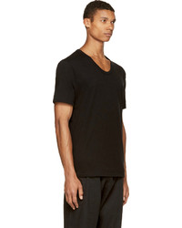 T-shirt à col rond noir Alexander Wang