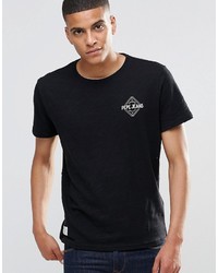 T-shirt à col rond noir Pepe Jeans