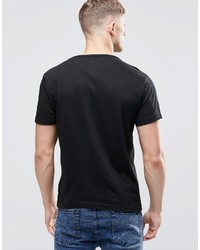 T-shirt à col rond noir Bellfield