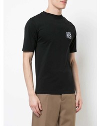 T-shirt à col rond noir Loewe