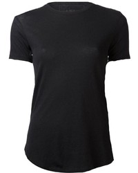 T-shirt à col rond noir