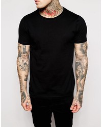 T-shirt à col rond noir Asos