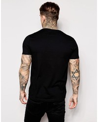 T-shirt à col rond noir Asos