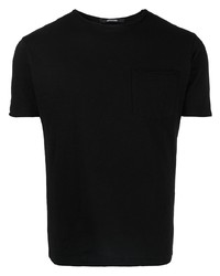 T-shirt à col rond noir Tagliatore