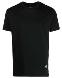 T-shirt à col rond noir Tagliatore