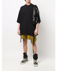 T-shirt à col rond noir Rick Owens DRKSHDW