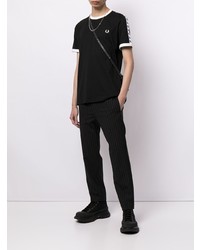 T-shirt à col rond noir Fred Perry