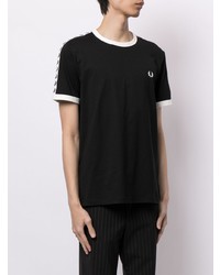 T-shirt à col rond noir Fred Perry