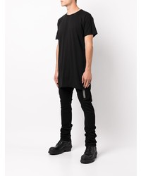 T-shirt à col rond noir Boris Bidjan Saberi