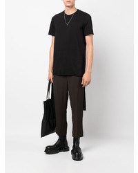 T-shirt à col rond noir Rick Owens DRKSHDW