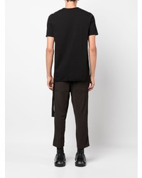 T-shirt à col rond noir Rick Owens DRKSHDW