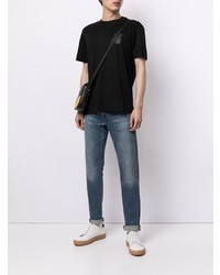 T-shirt à col rond noir Emporio Armani