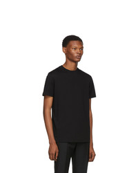 T-shirt à col rond noir Prada