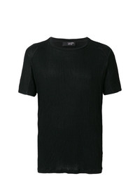 T-shirt à col rond noir Tom Rebl