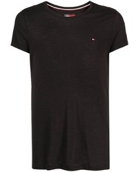 T-shirt à col rond noir Tommy Hilfiger