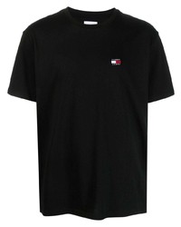 T-shirt à col rond noir Tommy Jeans