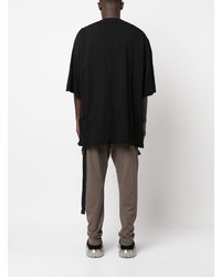 T-shirt à col rond noir Rick Owens