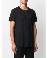 T-shirt à col rond noir Ann Demeulemeester