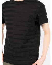 T-shirt à col rond noir Emporio Armani