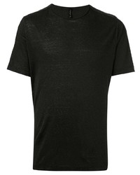 T-shirt à col rond noir Transit