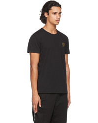 T-shirt à col rond noir Versace Underwear